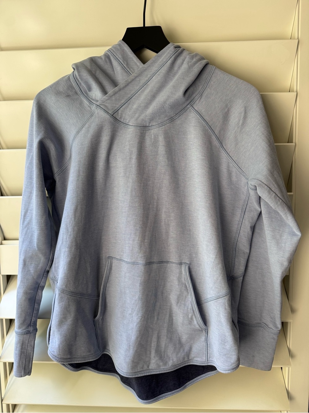 lululemon athletica Light Blue Pullover Hoodie Sweatshirt- long sleeve